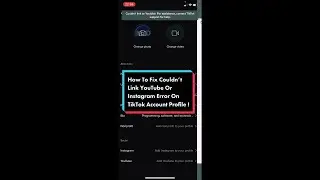 How to fix couldn’t link to YouTube or Instagram problem! 1