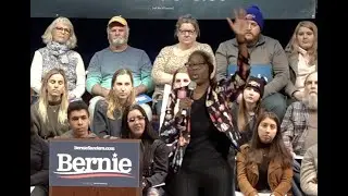 Nina Turner rocks the house introducing Bernie Sanders! This is how to motivate the base.