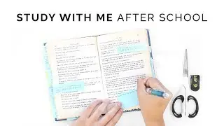 after school study routine 📚 study with me