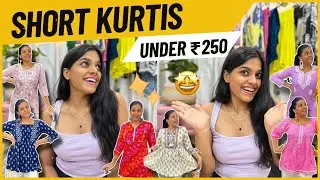 Affordable Short Kurtis 😱 | Daily wear Kurtis | Shruti Kothari | Styling tips #fashion #shortkurti