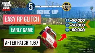 GTA 5 RP Glitch | Solo AFK RP Glitch After Patch 1.67 | 50K RP Every Min!