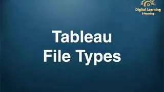 49 Tableau File Types | Full course below link | Online Training app below link