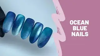 Ocean Blue Nail Art