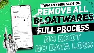 How To Remove Bloatwares From XIAOMI DEVICES In 2023 🔥 Remove Opera Browser From MIUI 14 No Root 🥶