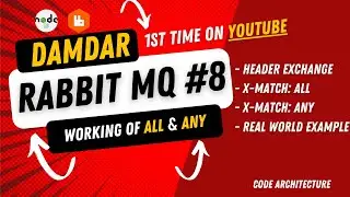 RabbitMQ with Nodejs #8 | Header Exchange Explained | All & Any code Implementation | Real World eg