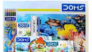 Doms art stroke colour set unboxing.