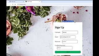 React JS Simple Sign UP form