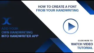 how to create font from handwriting for free | create font using your own handwriting
