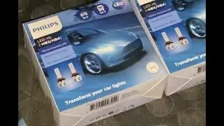Диодные лампы ближнего и дальнего света в лансер 10 LED -HL HB3/HB4 филипс