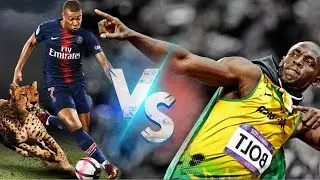 Mbappe  vs Usain Bolt  who is faster ? : kylian mbappe PSG star : usain bolt world record