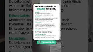 Das bekommst du GRATIS bei IKEA 👀 #finanzen #shorts