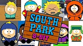 South Park in 8-bit style