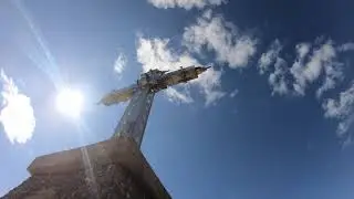 Поклонный крест, Шерегеш, Кузбасс, 2022, 4K