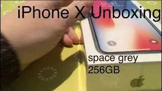 iPhone X space grey Unboxing