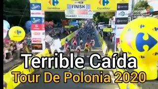 Terrible Caída Tour De Polonia 2020 - Caída en el Sprint