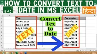 How to Convert Text to Date in Ms Excel | Convert Text to Date in Ms Excel