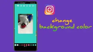 how to change background color on instagram story