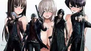 Vergil, Nero, Dante, V and THE COOLER VERGIL Status Overdose