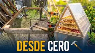 COMO CONSTRUIR UN DESHIDRATADOR SOLAR☀️ TIPO INVERNADERO  CREA TISANAS🍓CARNE DESHIDRATADA🥩| SNACKS🍎