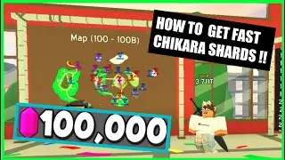 HOW TO GET FAST CHIKARA SHARDS!! Anime Fighting Simulator! EASY CHIKARA | ROBLOX