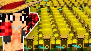 100 Narutos vs Luffy in Minecraft
