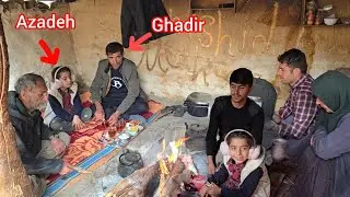 Ghadir and Azadeh came to the mountain and asked their father for help.