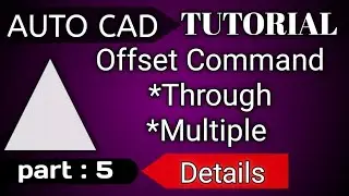 Auto CAD || Offset Command || Civil Engineers || MAK Construction in Tamil