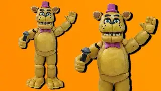 ФРЕДБЕР FNAF4/UCN/FREDBEAR'S FAMILY DINER из пластилина