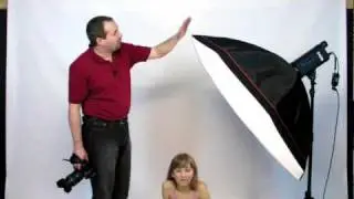 Studio Flash Lighting Portrait photography Large Softbox tutorial