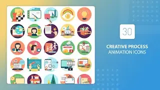 Creative Process Animation Icons