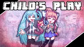 🎤 CHILD'S PLAY V3 BUT MONIKA & MIKU SING IT | FNF COVER 🎤