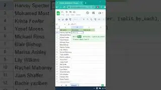 how to split a cell content in google sheet