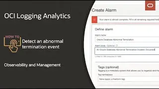 OCI Logging Analytics: How to detect an abnormal termination event