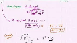 Lecture 86: Linear Algebra ( All the Eigenvalues of a real symmetric matrix are always real)