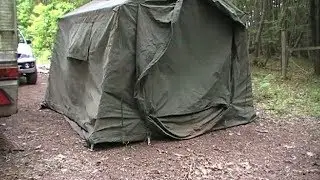 9x9 british army command tent solo set up 8mins