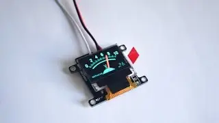 Oled virtual analogue voltmeter gauge