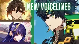 Genshin / Kinich talks abaout Ajaw - Raiden and Zhongli talk about him - 5.0 Voicelines