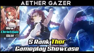 Aether Gazer -  S Rank Thor Gameplay and New Skin Showcase (version 1.6 New intro screen)