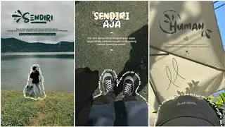 Cara yang mudah bagi pemula membuat Typography untuk Story #story#typography#aesthetic