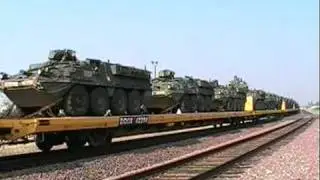 Awsome Meet! Amtrak 505 With The 713 & BNSF 4705 With A Military Train
