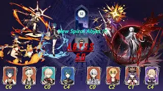 New Spiral Abyss 5.0 | Kazuha + Team National & C0 Arlecchino Overload | Genshin Impact