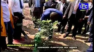 Boulevard LUMUMBA : ceremonie de plantation d'arbres