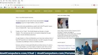 Google Analytics Change Domain - Instructions