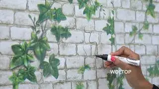 Wolpin Wall Stickers Wallpaper Installation Instructions (DIY)