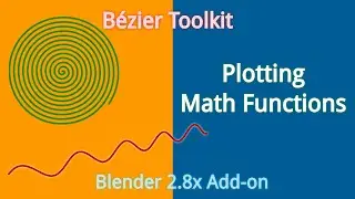 Math Function Plotting in Bézier Toolkit | Free Blender 2.8x Add-On