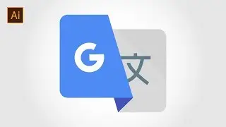 How to make Google Translate logo with Adobe Illustrator | Illustrator CC Tutorial