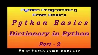 Dictionary part 2 | Interview Ouestion in Python  | Python Tutorial | What is Dictionary