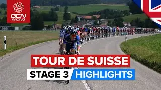 Rain-Soaked Mountain Finish Shows Who's In Form! | Tour De Suisse 2023 Highlights Men - Stage 3