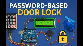 Arduino Password-Based Door Lock | Keypad + LCD + Servo Motor | Tinkercad Simulation Project