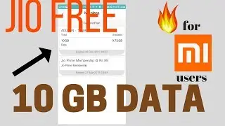 Jio 10 GB Free data for all XIAOMI users |ADD ON | Hindi हिंदी